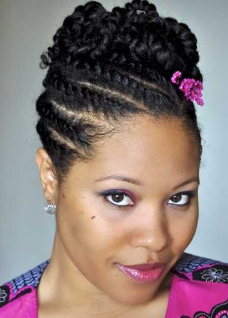 Two-Strand Twist Braided Hairstyle 2016