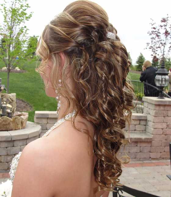 Half up Half down Prom Hairstyle 2016
