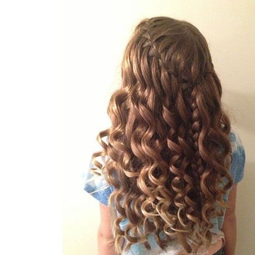 feisty waterfall braided hair
