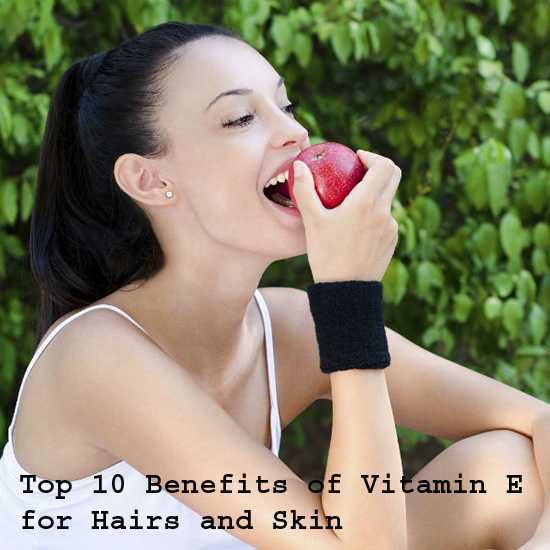 Vitamin E for Hairs and Skin