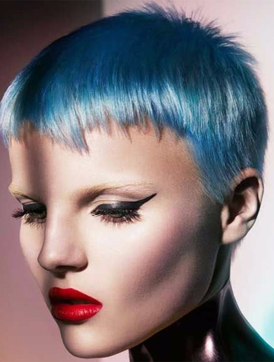 Colored Short Pixie winter Haircut 2017 2018