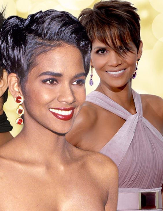 Halle Berry's Cute Short Haircut style 2018