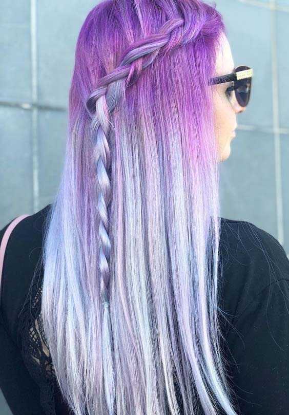 Pastel Hair Color Trends 2018 for Women