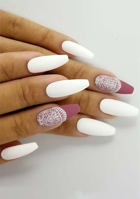 Accent Nails Designs and Nail Shapes