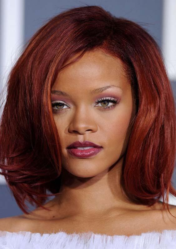 Rihanna’s Shoulder Length Hairstyles 2018