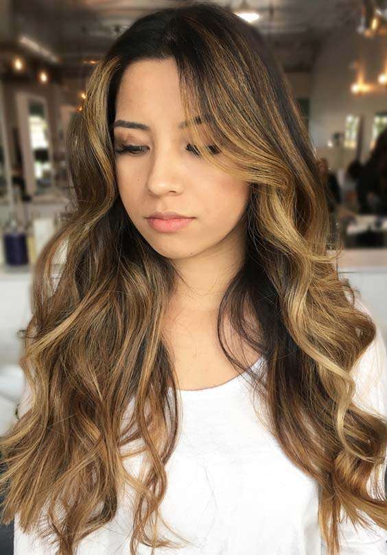 Sunkissed Brunette Balayage Long Hairstyles in 2018