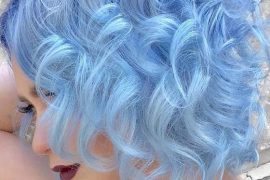 Attention Catching Sky Blue Hair Colors For Short Hair