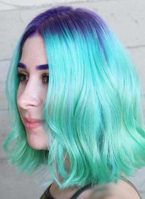 Mermaid Short Green Hair