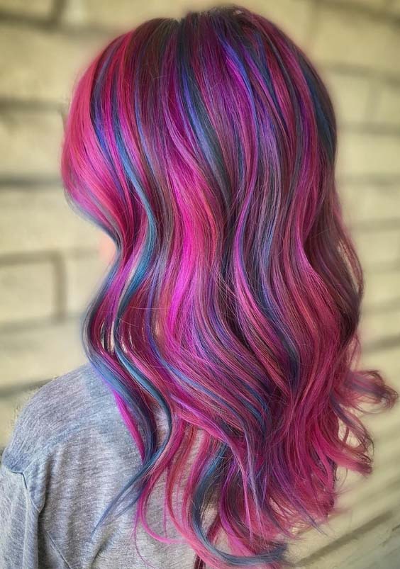 Perfect Shades Of Pink & Purple Hair Colors in 2018