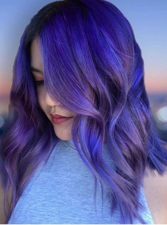 Stunning Shades Of Purple Hair Colors for 2018