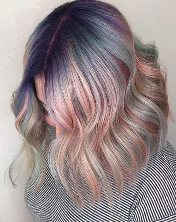 Inspirational Bob Haircuts with Pastel Hair Color Styles for 2018
