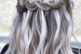 Braids with Grey Blonde Hair Colors in 2018