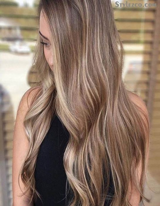 Fascination Sun kissed Hair Color Ideas for Long Hair In 2018