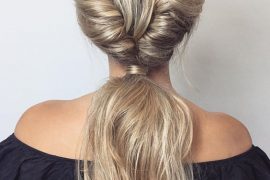 Awesome Double French Twist Ponytail Hairstyles for 2018