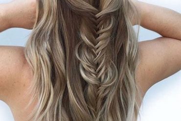 Elegant Looks of 2018 Fishtail Braids Hairstyles for Blonde Girls