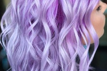 Lilac and Silver Lob Hairstyles in 2018