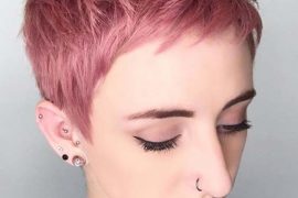 Pixie Pink Haircuts for Women 2018