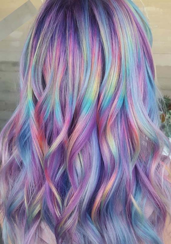 Pretty Shades Of Rainbow Hair Colors in 2018