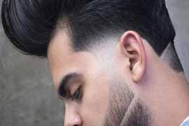2018 Upside Long Hairstyles with Hot Beards for Men's