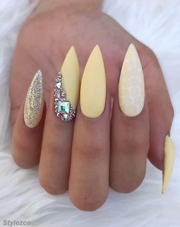 Fabulous Yellow Nail Art Designs & Trends For Queen Girls