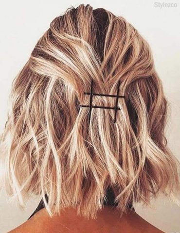 Prettiest Bobby Pins Hairstyles for Short Hair In 2018