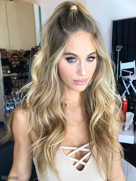 Curly Long Ponytail Hairstyles & Hair Color for 2018-2019