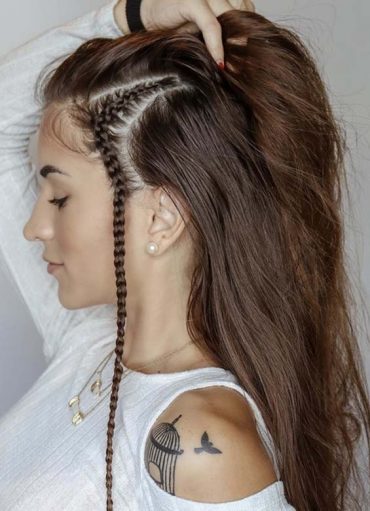 Refection Of Side Braids for Long Hair in 2018