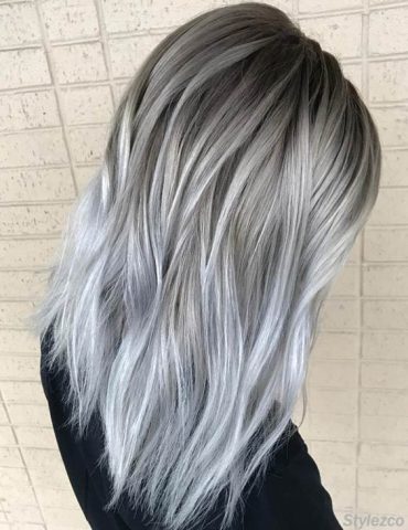 Perfect Combination of Grey & Silver Hair Colors for 2018