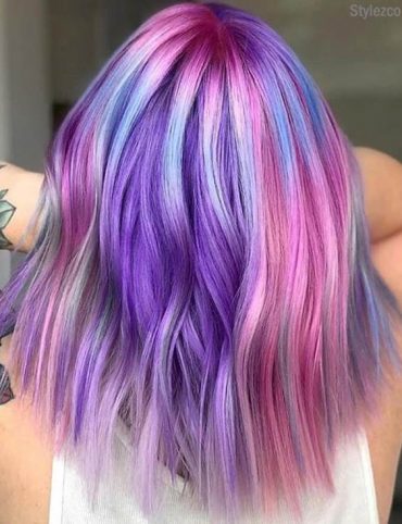 Pretty & Unique Colorful Hair Ideas for Ladies & Girls