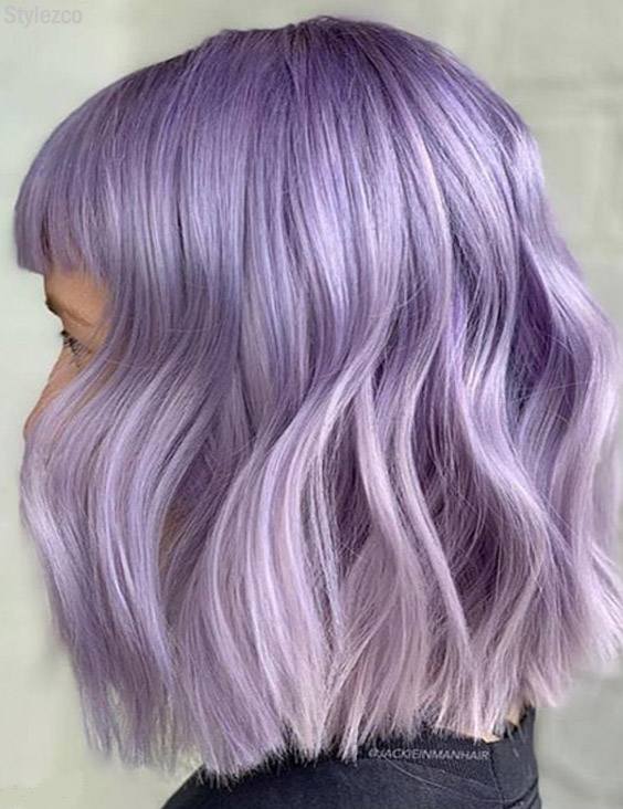 Quick & Easy Purple Hair Color Ideas for Short Hair In 2018