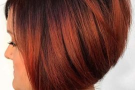 Stacked Bob Red Haircuts for Women 2018