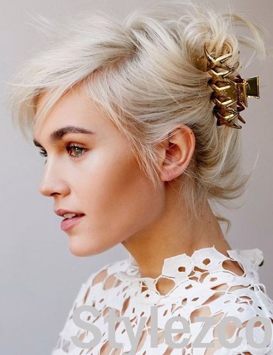 Adorable French Twist Hairstyle with Claw Clip for 2019 Bridals