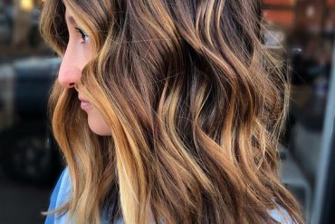 Copper Balayage Hairstyle & Hair Color Highlight for 2019