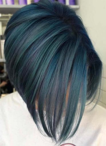 Incredible Blue Bob Haircut Styles for 2019
