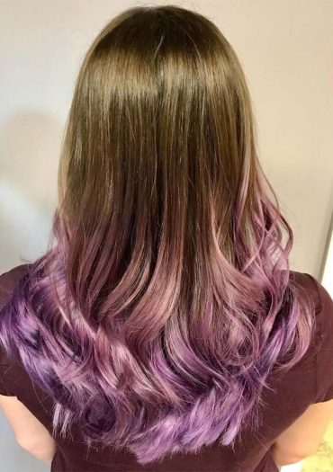 Lavender Balayage Hair Color Ideas in 2019