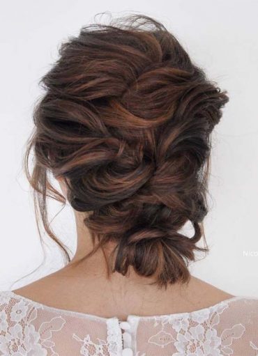 Messy Bridal Updo Hairstyles for 2019