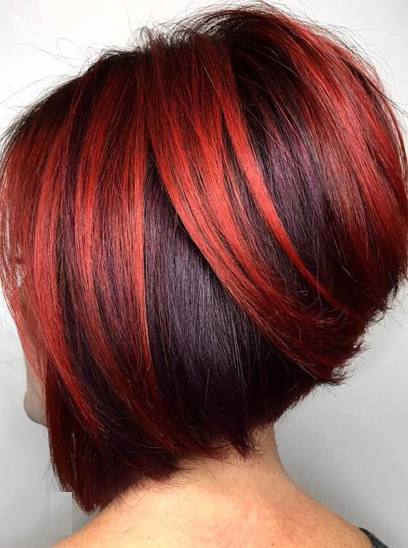 Red Hair Color Ideas for Short Bob Cuts in 2019