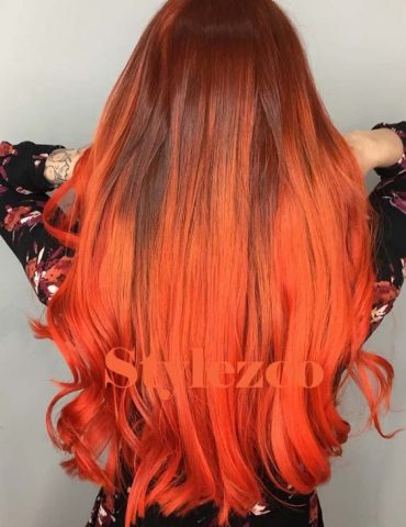 Unique Atomic Orange Hair Colors Ideas for Blonde Girls In 2019