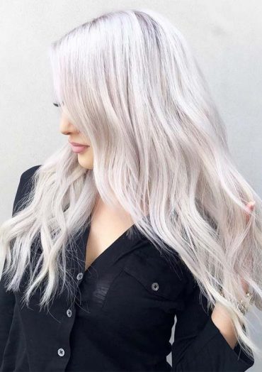 Absolutely Amazing Platinum Blonde Hair Color Styles for 2019