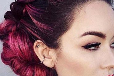 Amazing Updo Hairstyles And Makeup Trends in 2019