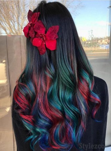 Gorgeous Rainbow Hair Color Ideas for Long Hair