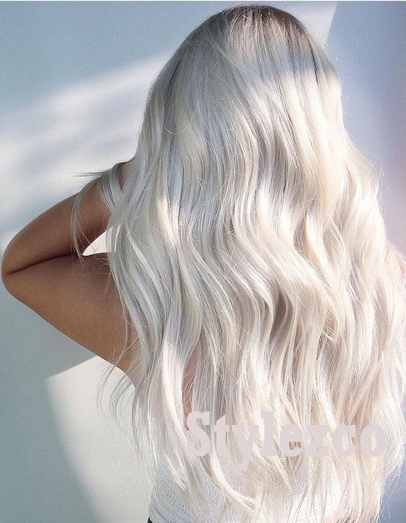 Pure White Hair Color Ideas & Styles for 2019