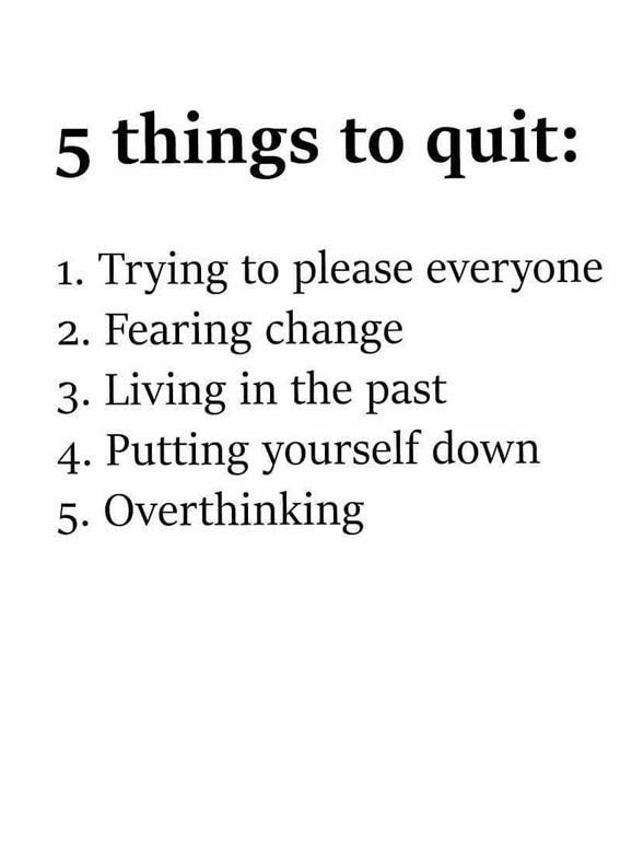5 Things to Quit