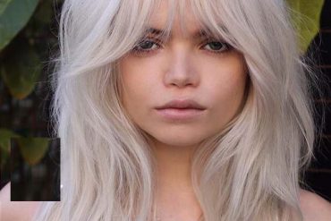 Amazing Ice Blond Sexy Hairstyles With Bangs in 2019