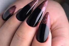Curtest Black Long Nail Designs for Ladies in 2019