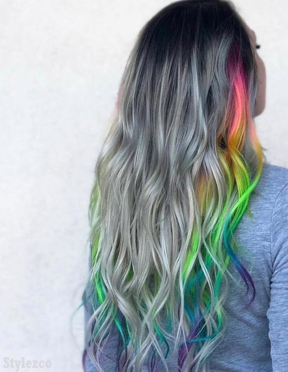 Fresh Rainbow Hair Color Ideas to Rock In 2019