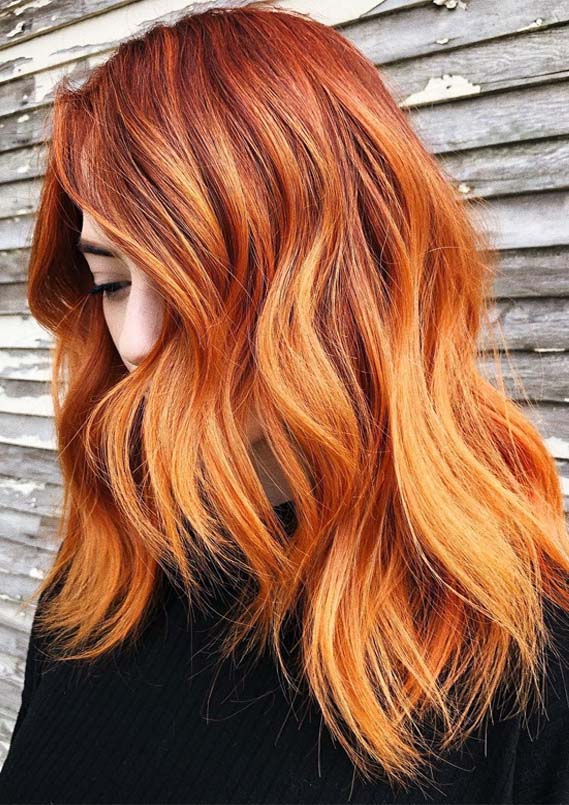 Graceful Ginger Red Medium Hairstyles for 2019