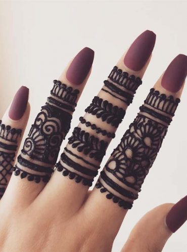 Simple Fingers Henna Designs for 2019
