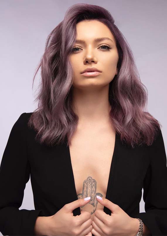 Violet Burgundy Hair Colors And Highlights for 2019