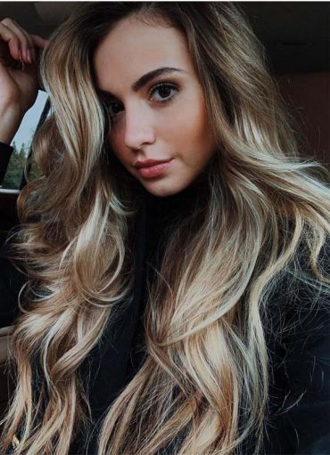 Balayage Highlights for Long Waves in 2019